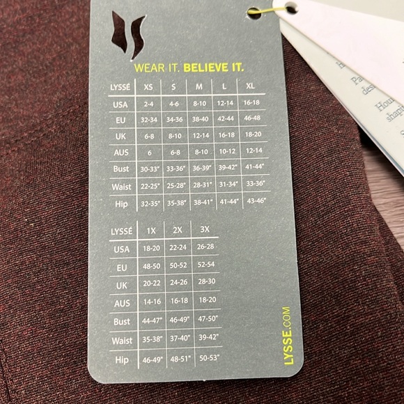 Lysse Women’s signature center seam brown leggings- NWT size small - Picture 5 of 12